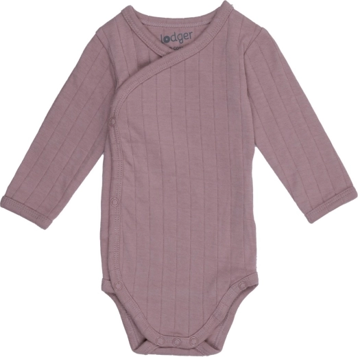 Lodger hydrofilowe body z długim rękawem Solid Rose rozm. 80