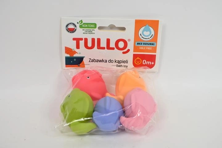 Kolorowe rybki kąpielowe bez otworu (5 szt.)