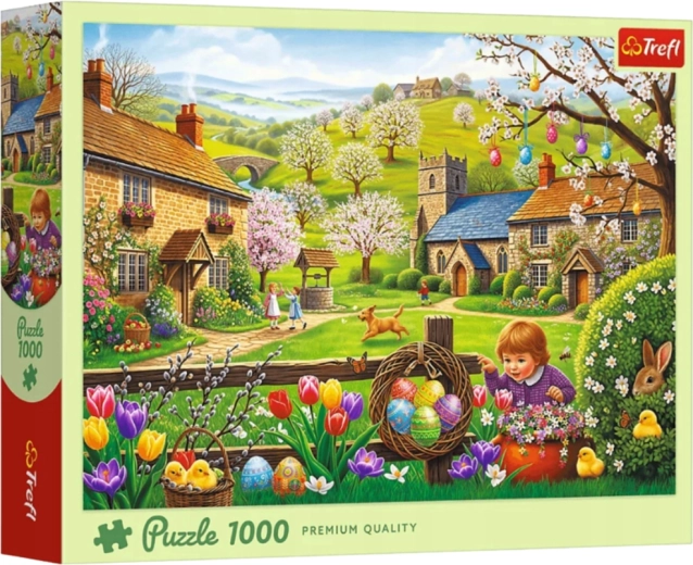 Puzzle 1000 elementów Wielkanocne poszukiwanie jajek Trefl