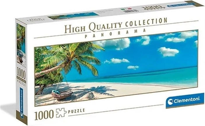 Puzzle panorama CLE 1000 elementów – huśtawka nad oceanem