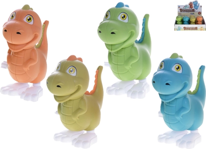 Skaczący dinozaur 11 cm nakręcany