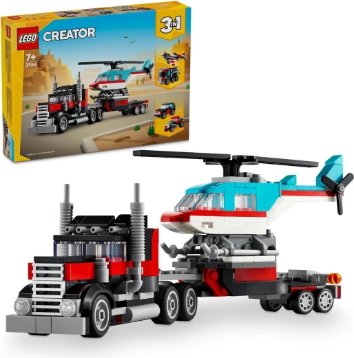 LEGO Creator ciężarówka z lawetą i helikopterem