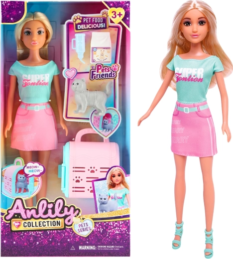 Lalka z transporterem i kotkiem