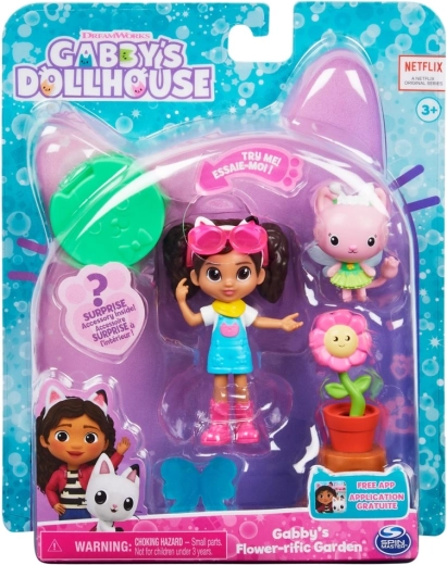 Gabby's Dollhouse mały zestaw ogrodowy z figurką Gabby