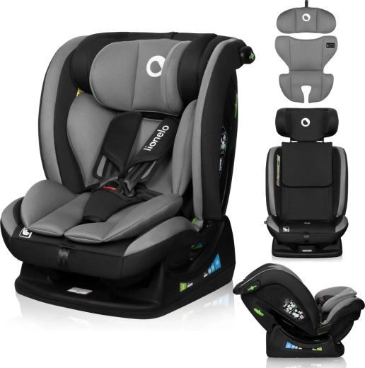 Lionelo Aart i-Size fotelik samochodowy 40–150 cm Grey Graphite