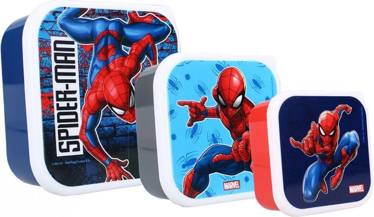 Zestaw pojemników śniadaniowych Spider-Man (3 szt.)