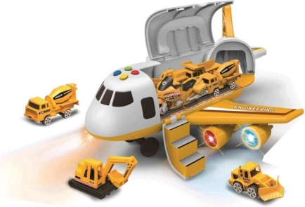 Samolot pasażerski z ładownią i 3 autkami 1:64