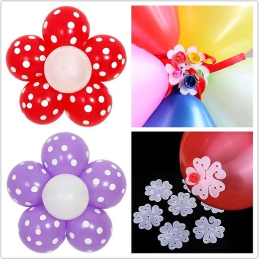 Plastikowe uchwyty do balonów TORO 6,5 cm, 10 szt.