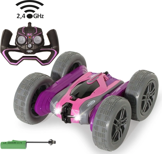 JAMARA SpinX kaskaderski samochód RC fioletowo-różowy 2,4 GHz