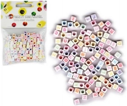 Plastikowe koraliki alfabet 300 szt.