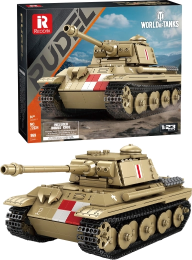 World of Tanks zestaw konstrukcyjny czołgu Pudel 969 elementów