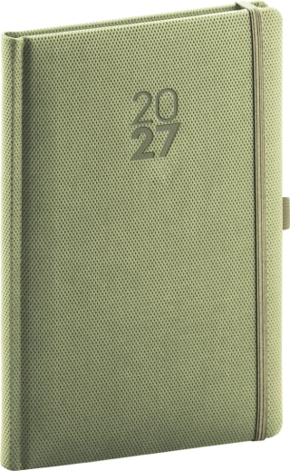 Notique tygodniowy terminarz Diamante 2027 oliwkowy 15 × 21 cm