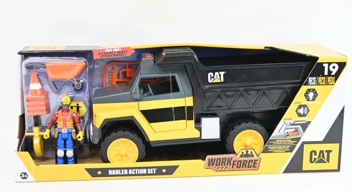CAT wywrotka robocza z efektami, 34 cm, figurka i akcesoria