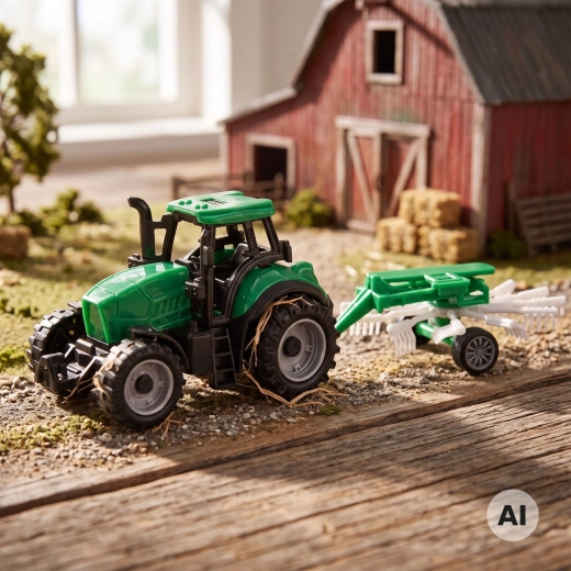 Traktor rolniczy Woopie z grabiami