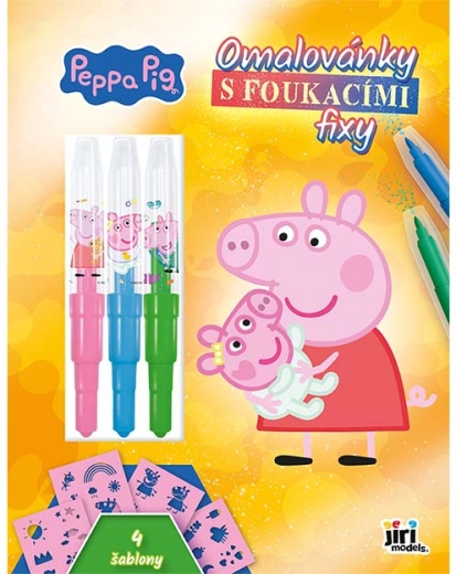 Kolorowanki z dmuchanymi flamastrami Świnka Peppa