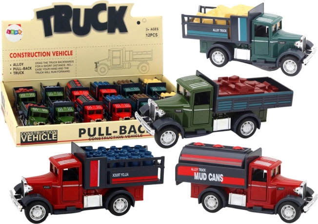 Metalowy samochodzik dostawczy z otwieranymi drzwiami, światłami i dźwiękami