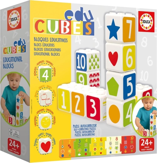 Educa EduCubes Baby – edukacyjne klocki do układania