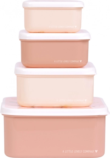 Zestaw czterech pojemników śniadaniowych A Little Lovely Company – Motylki