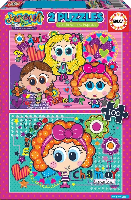 Educa Puzzle Distroller 2x48 elementów