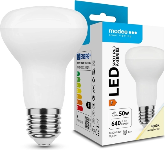 Modee LED żarówka reflektorowa R63 7,3 W E27, 640 lm, neutralna biel