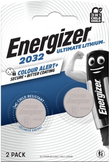 Energizer Ultimate Lithium CR2032 – litowa bateria guzikowa, 2 szt.