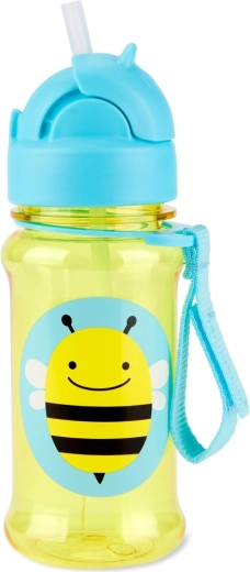 Skip Hop Zoo butelka z tritanu ze słomką Pszczółka 355 ml