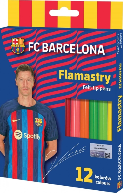 Flamastry ASTRA FC Barcelona, 12 kolorów (mix)