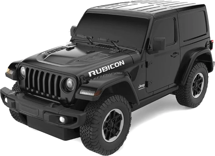 Jeep Wrangler JL na zdalne sterowanie Rastar w skali 1:24, czarny
