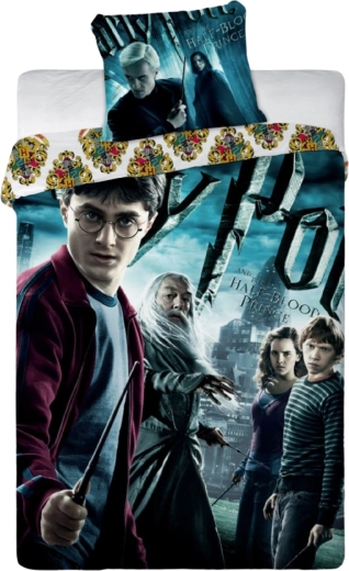 Bawełniana pościel Harry Potter Książę Półkrwi ciemna 140 × 200 cm