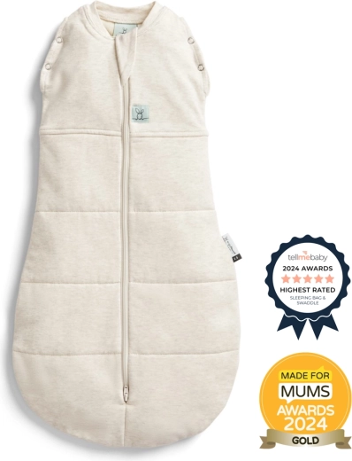 ErgoPouch Cocoon otulacz i śpiworek 2w1 Oatmeal Marle 2,5 TOG (6–12 miesięcy)
