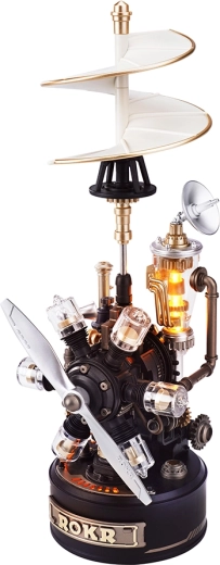 ROKR 3D mechaniczna układanka Helikopter da Vinci z oświetleniem LED