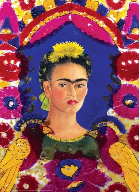 Puzzle Portret Fridy Kahlo w ramie 1000 elementów EUROGRAPHICS