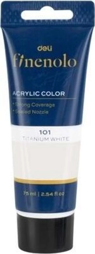 Biała farba akrylowa 75 ml