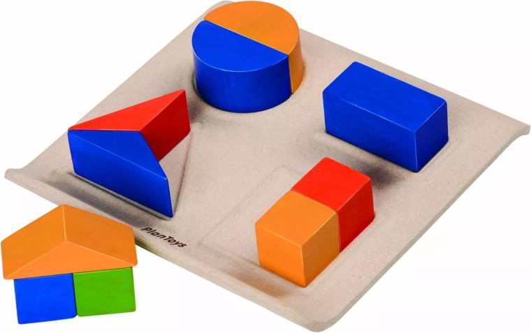 PlanToys układanka kształtów ułamkowych