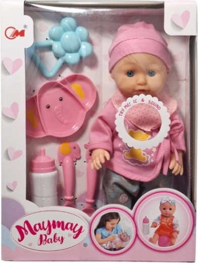 Siusiające niemowlę – lalka z akcesoriami - 1 sztuka
