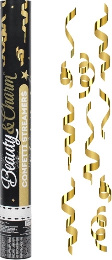 Tuba konfetti ze złotymi serpentynami Beauty Charm