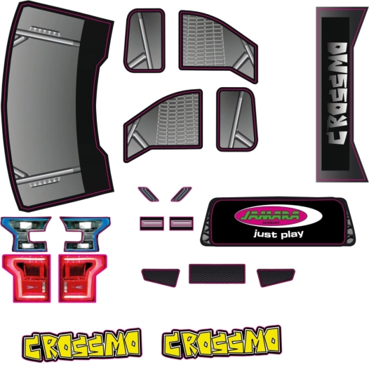 Arkusz naklejek do monster trucka Crossmo JAMARA