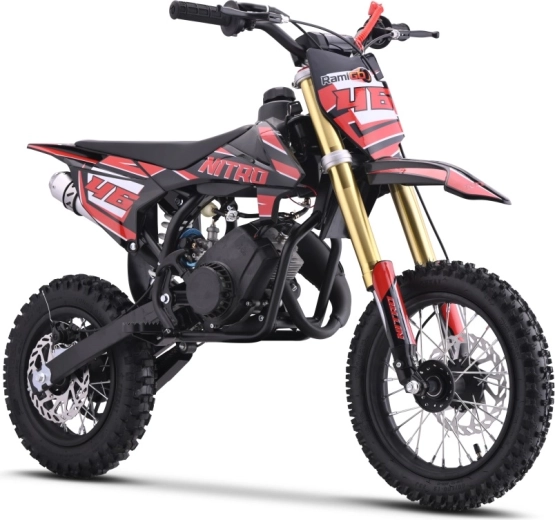 Benzynowy motocykl dziecięcy NITRO 60cc czerwony