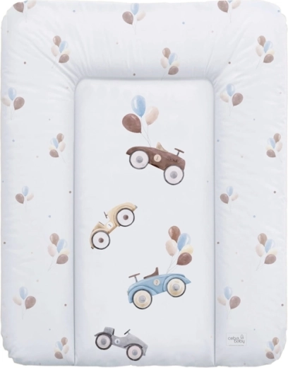 Ceba Baby miękka mata do przewijania Retro Cars 50 × 70 cm