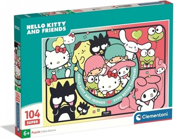 Puzzle Clementoni SuperColor Hello Kitty i przyjaciele 104 elementy