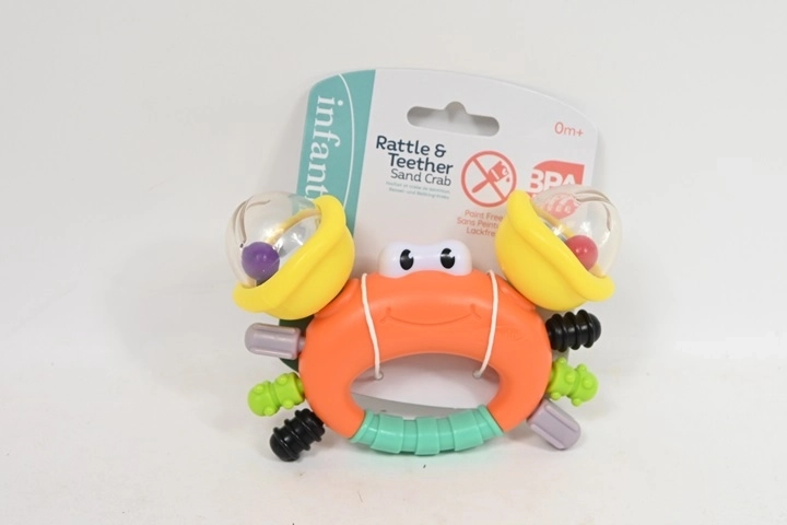 Infantino gryzak z grzechotką krab