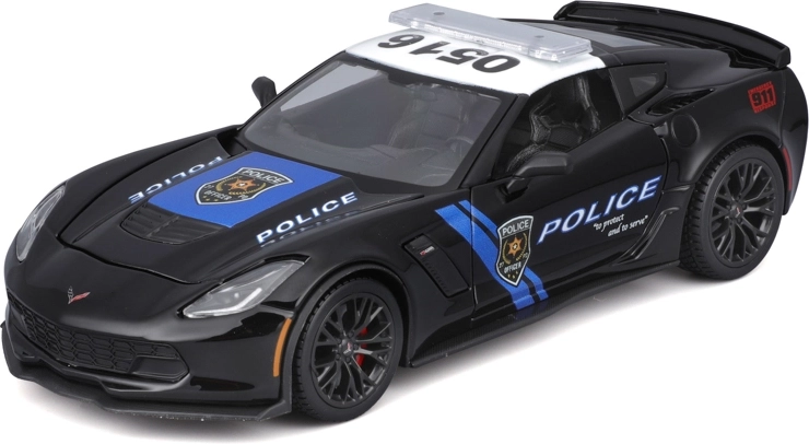 Maisto Design Authority policyjny model 2015 Corvette Z06 1:24 - 1 szt.