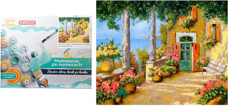 Malarstwo po numerach – taras z widokiem na morze