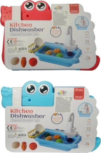 Zlewozmywak kuchenny z zestawem naczyń dla dzieci