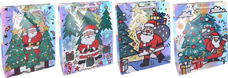 Świąteczna torba prezentowa M 32 × 26 × 10 cm - 1 sztuka