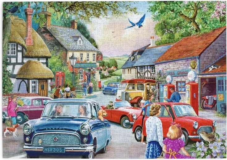 Puzzle House of Puzzles Przy stacji benzynowej, 1000 elementów