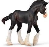 COLLECTA Źrebię Clydesdale - czarne