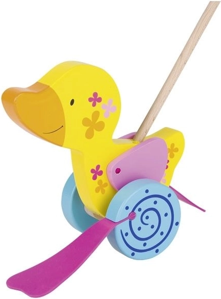 Drewniana kaczuszka na kiju Goki