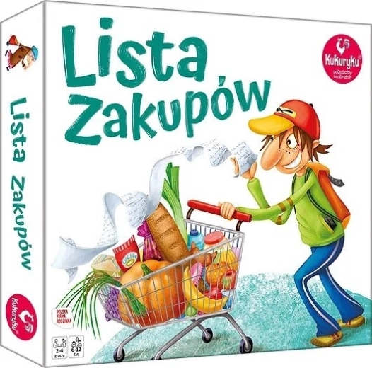 Edukacyjna gra planszowa Lista zakupów – KUKURYKU