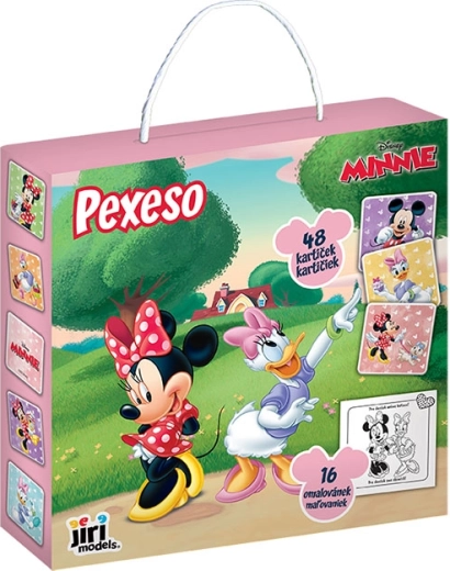 Memory w pudełku z kolorowanką Minnie